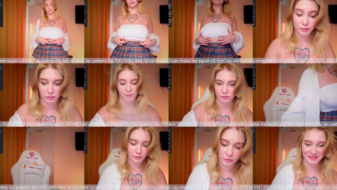 alicemilman — First show, New girl, Nervous on BongaCams