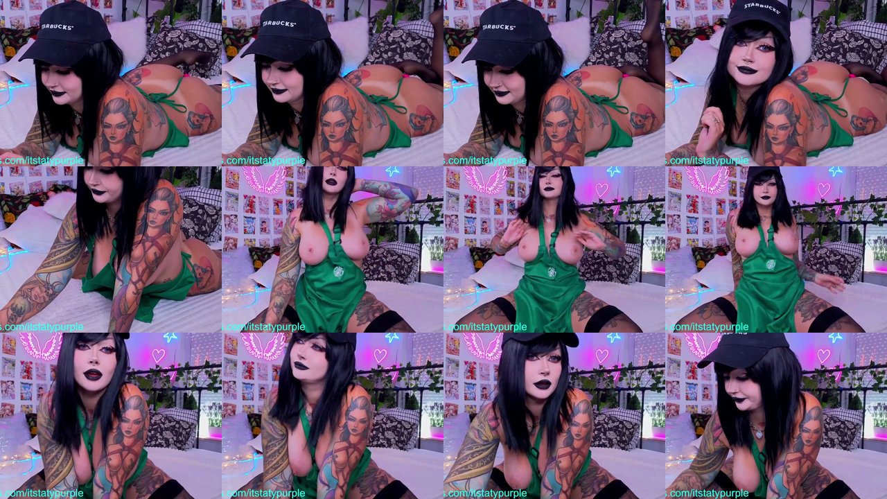 purple_bitch — Messy finish, Purple hair on Chaturbate