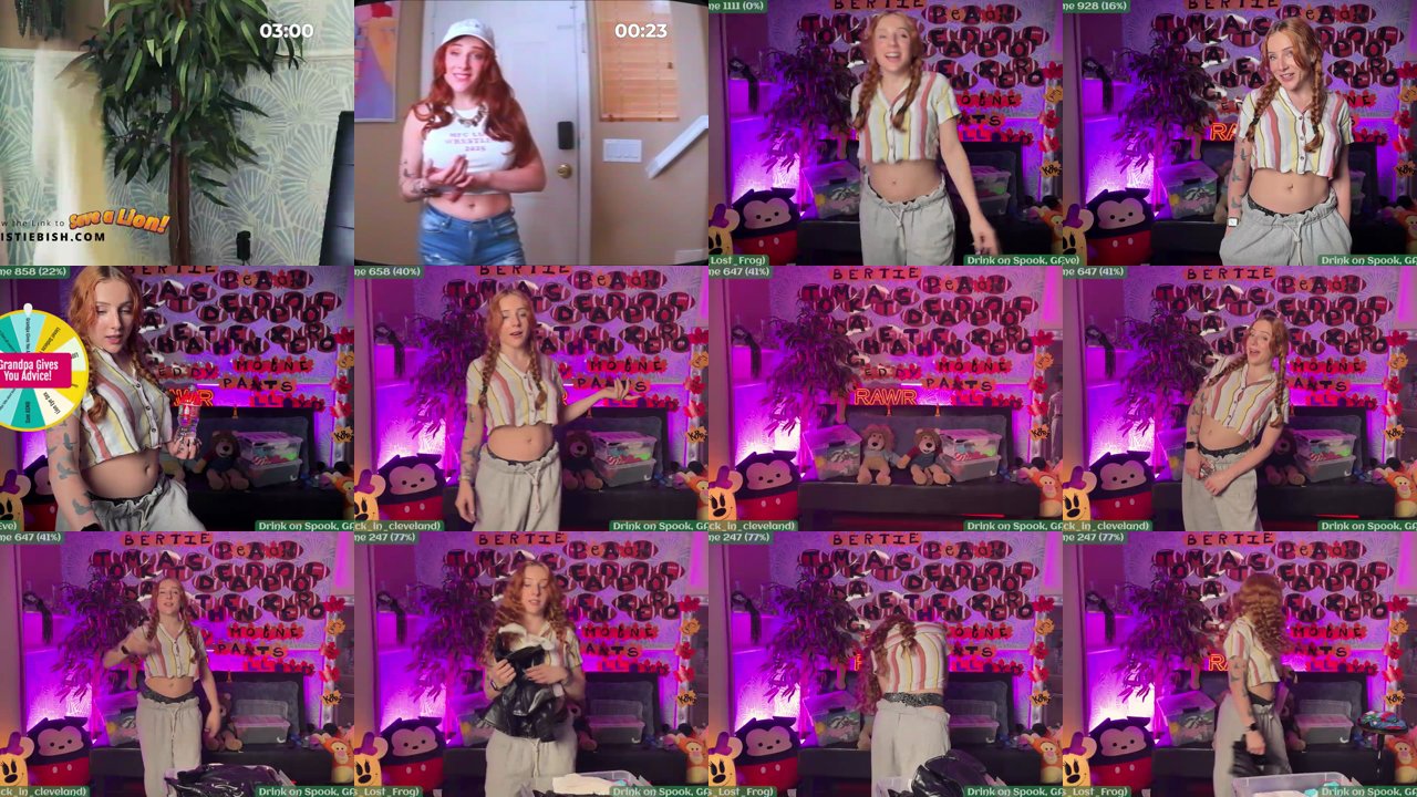 kristiebish — Halloween costume, Anxiety talk, Lion taming on MyFreeCams